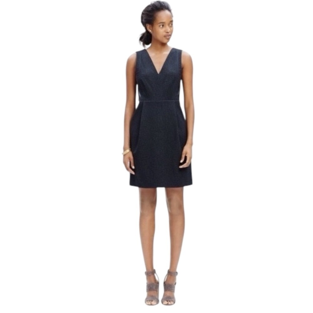 Madewell Leather Inset Ponte Dress Size 0